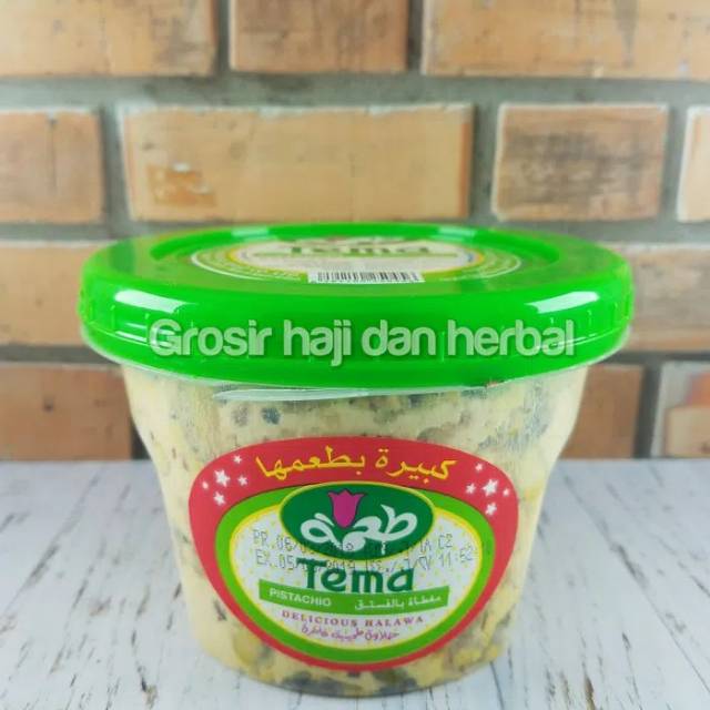 Halawa tema kacang pistachio asli saudi