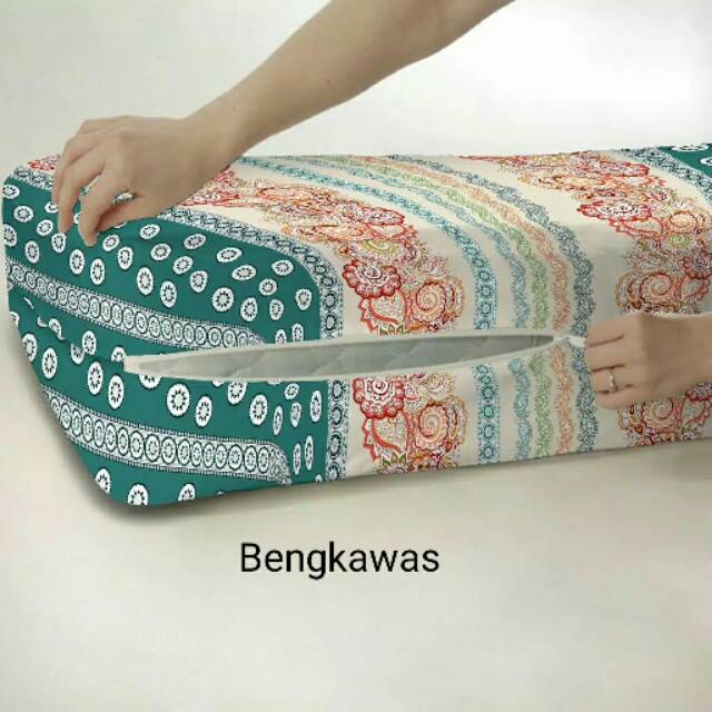 Sarung kasur busa resleting ukuran 100×200