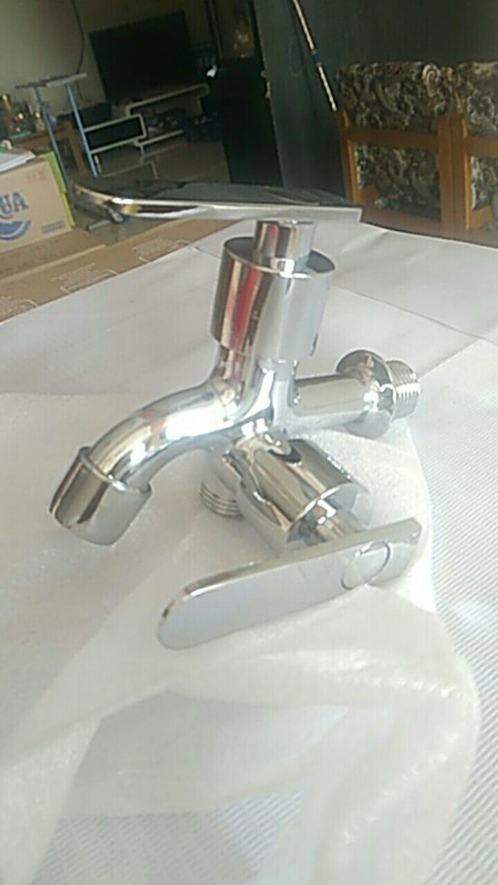 Promo Kran Cabang/double Kran Kran Air,perlngkpn Kmr Mandi Kran Shower Bhn Stanlis Kran Cbng Mnmlis