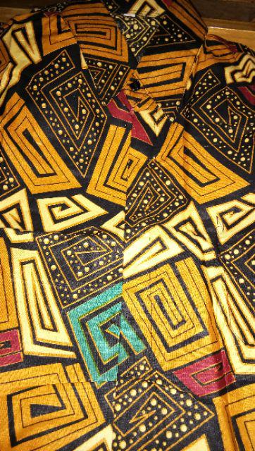 Kemeja Batik Pria M L Xl Xxl Motif Sogan G Seragam