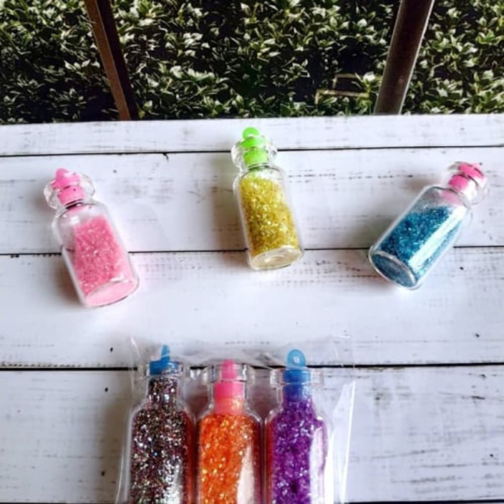 Serbuk Glitter Isi 3 Botol Bubuk Glitter Shopee Indonesia