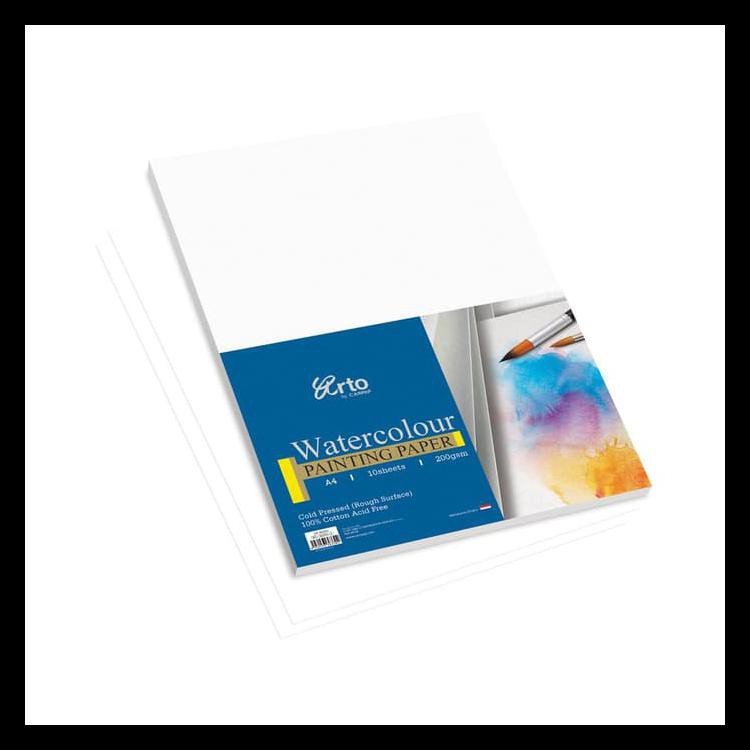 

Murmer Arto Watercolour Painting Paper - A4 - Cotton - 200 Gsm - 10 Sheets Keren