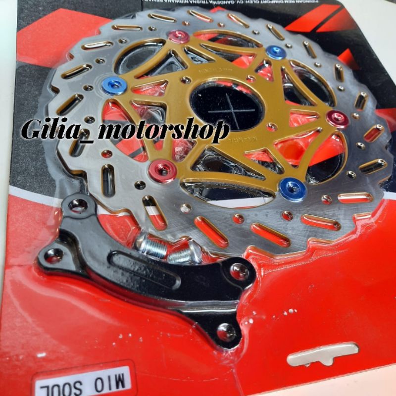 Piringan cakram depan lebar 260mm model gerigi 4 lubang motor yamaha mio soul mio gt piringan 260mm