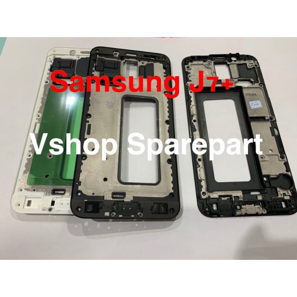 Tulang Tengah Bezel Frame LCD Tatakan Lcd Samsung J7plus J7 Plus C710