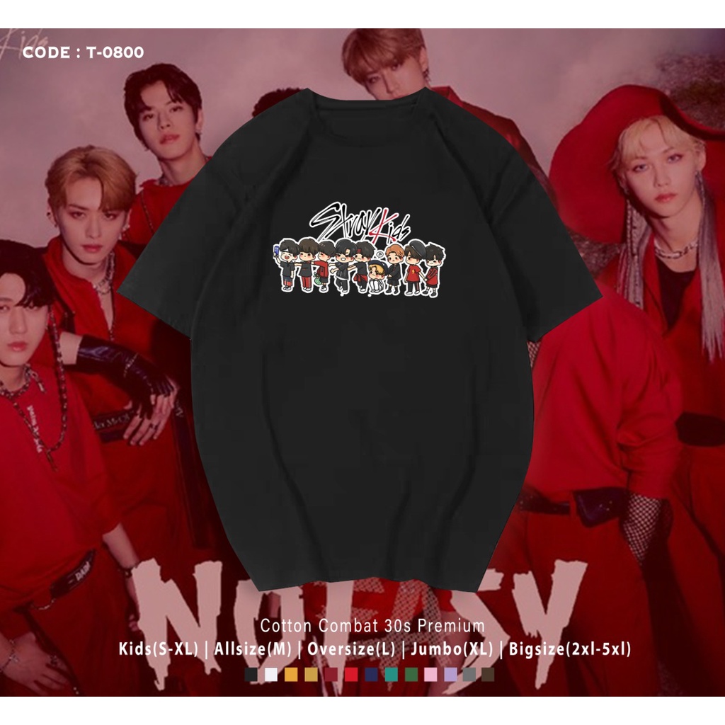 KAOS / T-SHIRT STRAY KIDS ANIMASI CUTE / BAJU STAY INDO / BAHAN HALUS / CUSTOM TEE