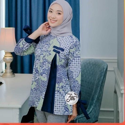 Jual Koleksi Terbaru.. BLOUSE BATIK WANITA KEKINIAN BATIK KANTOR BAIK
