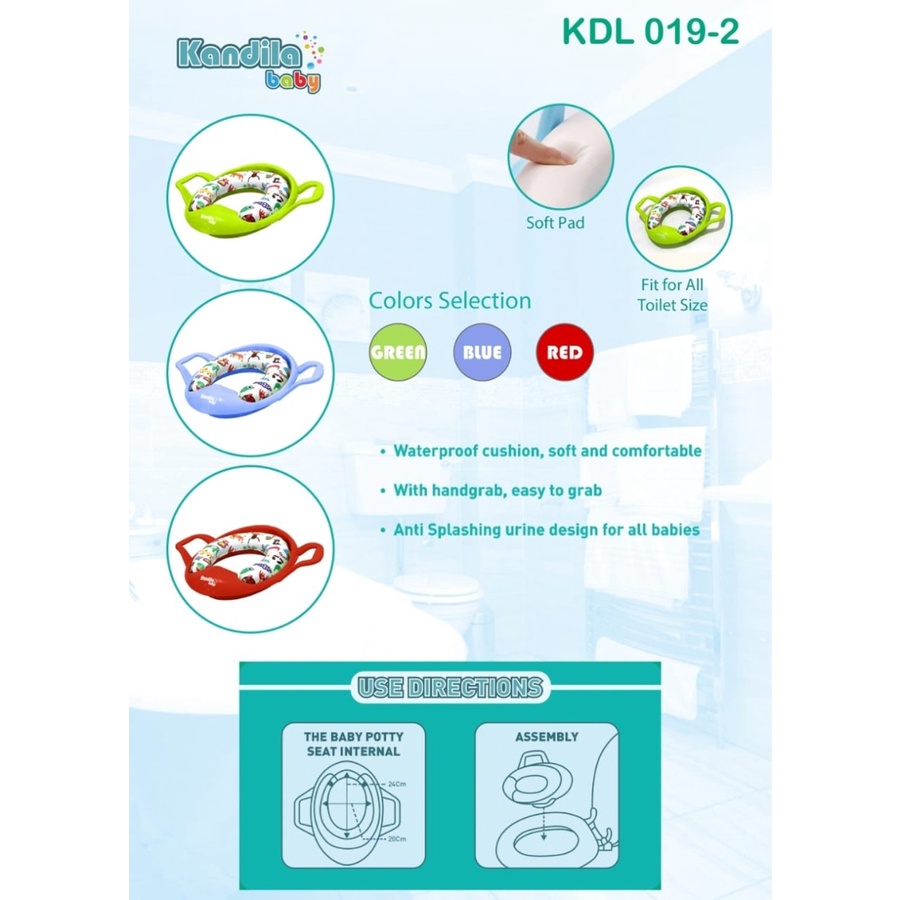 Dudukan Toilet Anak Kandila KDL019-2 Baby Potty Toilet Seat