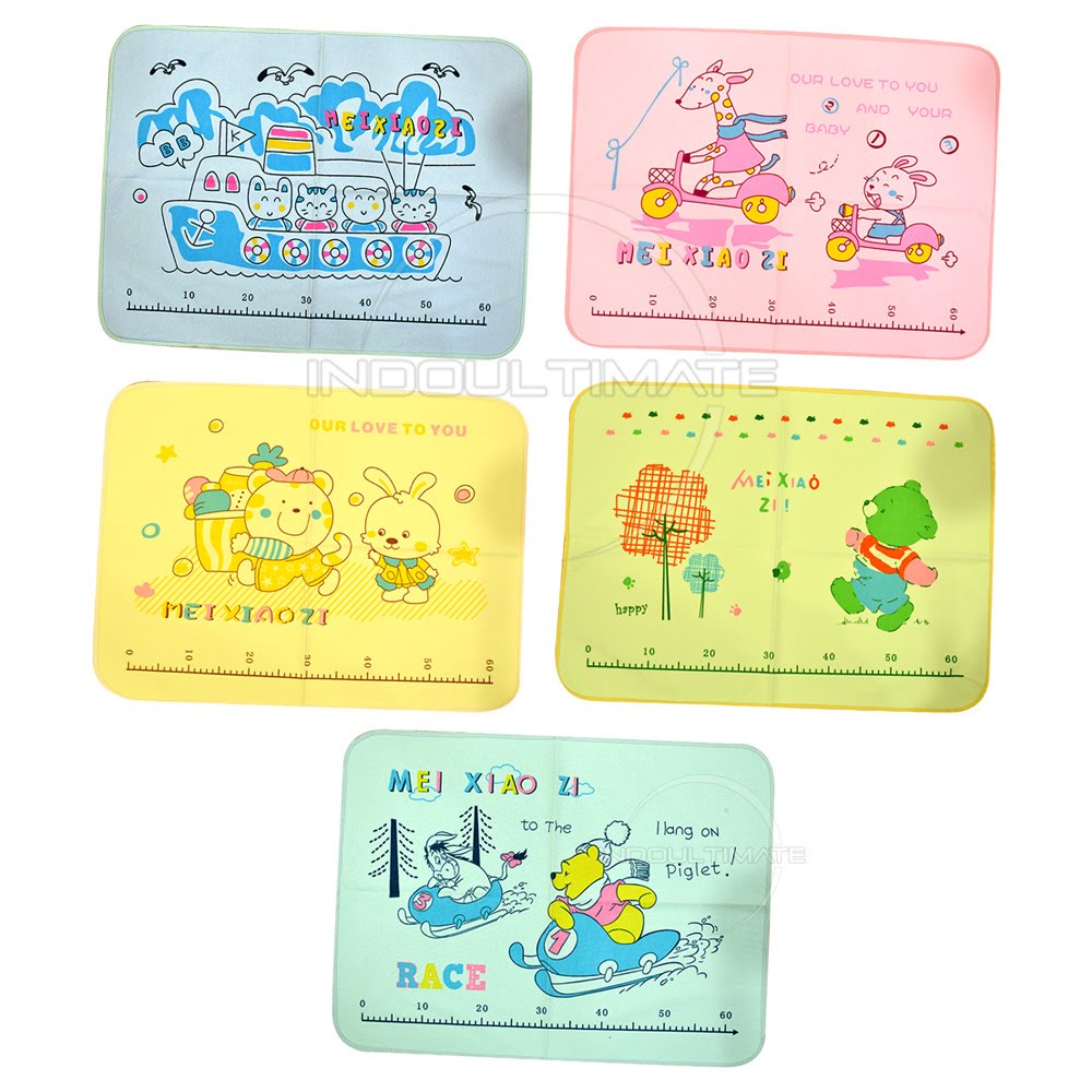 PL-07 (72 cm x 53 cm)  Perlak Bayi Karet Microfiber Waterproof Alas Ompol Bayi Perlak Karet Jumbo Perlak Ompol Bayi Perlak Mandi bayi Alas Tidur Bayi Alas Mandi Bayi Perlak Tidur Bayi