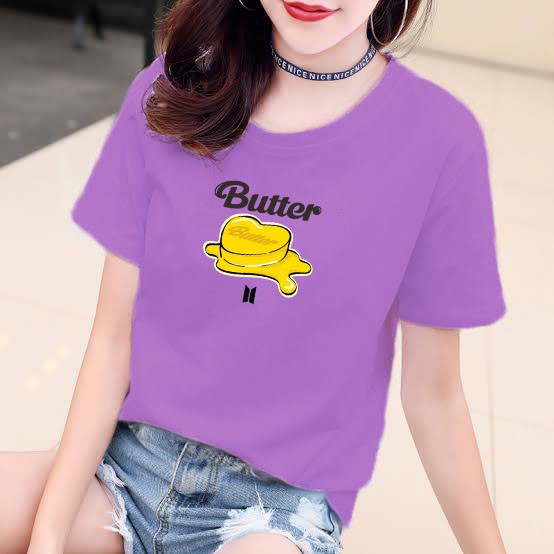 YOURSTYLE1119 - KAOS KARAKTER BUTTER ALBUM BAJU KAOS WANITA DISTRO UNISEX OVERSIZE PRIA JUMBO CASUAL