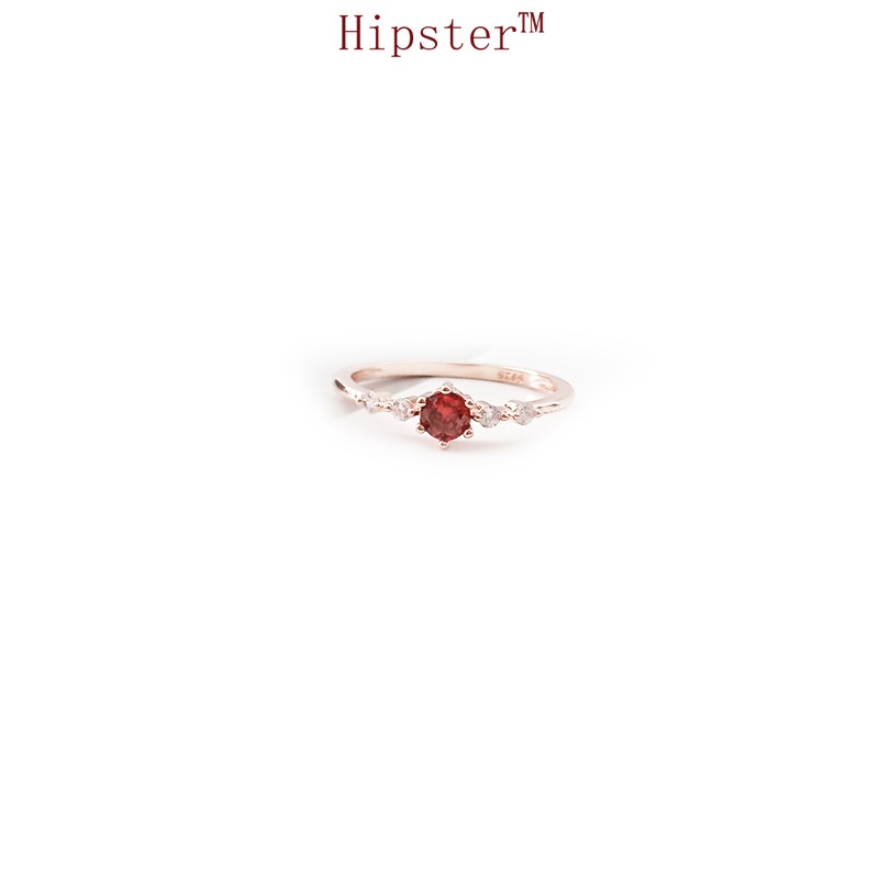 Hot Sale Simple Graceful and Fashionable 18K Gold Ruby Ring