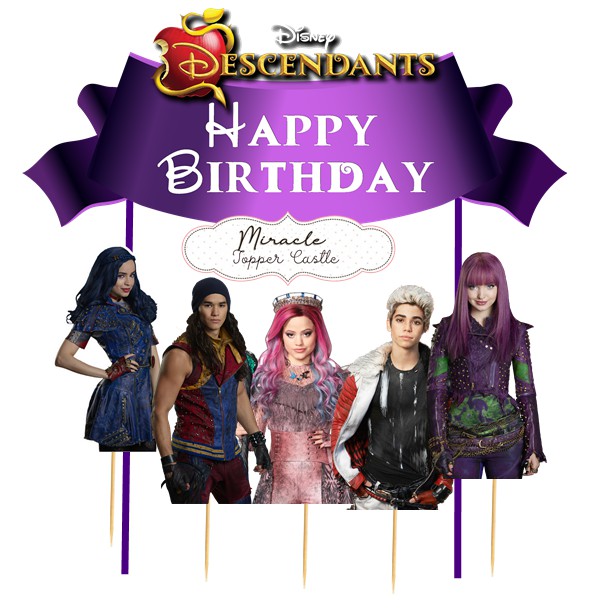 Descendant cake topper