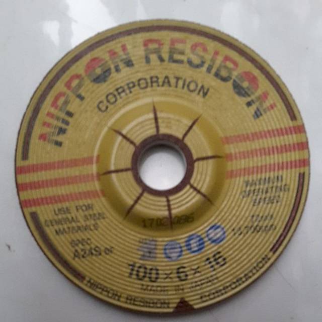 Batu gerinda grinda grinder gerinda potong pisau potong nipon resibon ukuran 4×6 inch