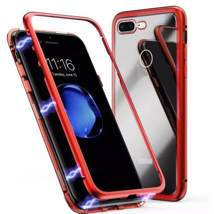 Case Magnetic Glass Transparant For OPPO A12 NEW 2020