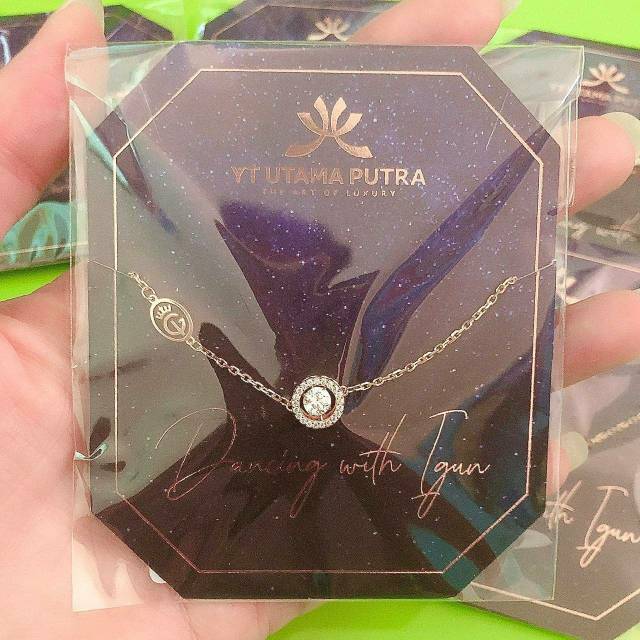 Gelang dancing stone IGUN ivan gunawan bulat kadar 375 gold