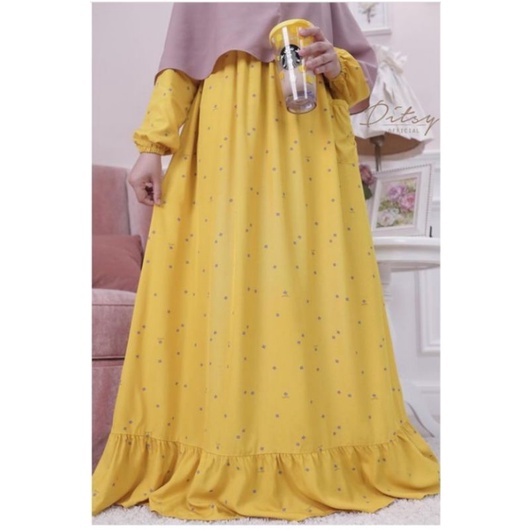 Daster ditsy bulan juli