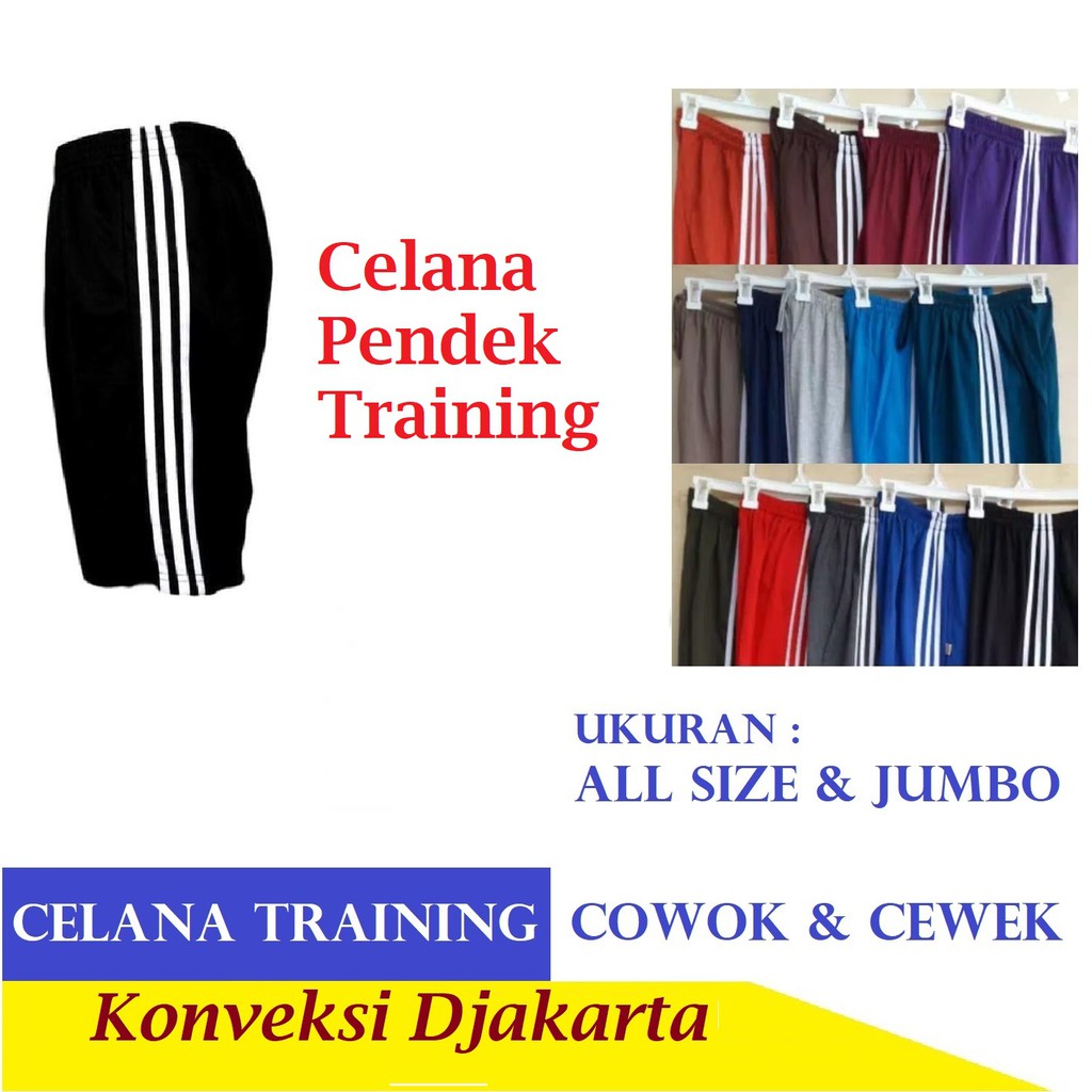 Celana Lari Training JUMBO &amp; STD ALL SIZE UNISEX Celana Olah Raga Trening Panjang olahraga sport pria wanita