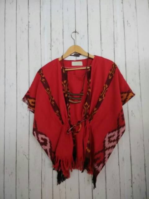 Blus Tenun Kalong Serut