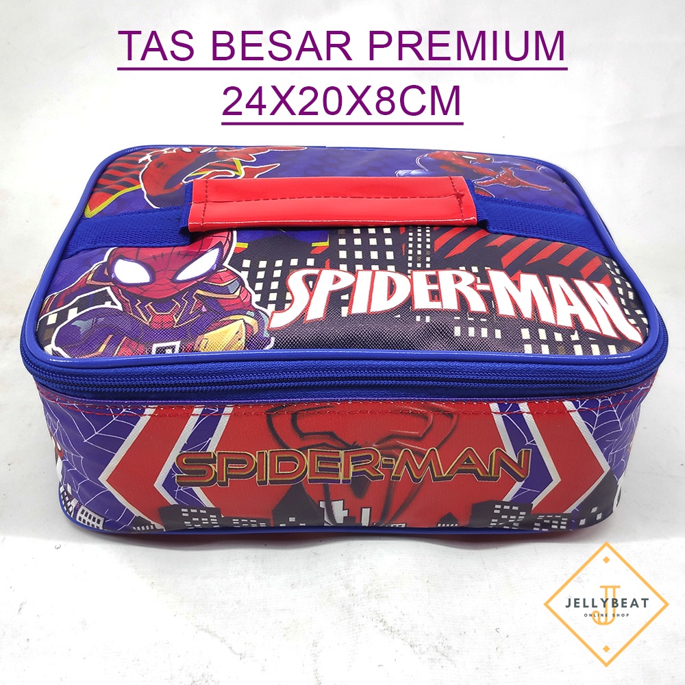 TAS BEKAL BESAR PREMIUM SINGLE (24x18x8cm) - SPIDERMAN