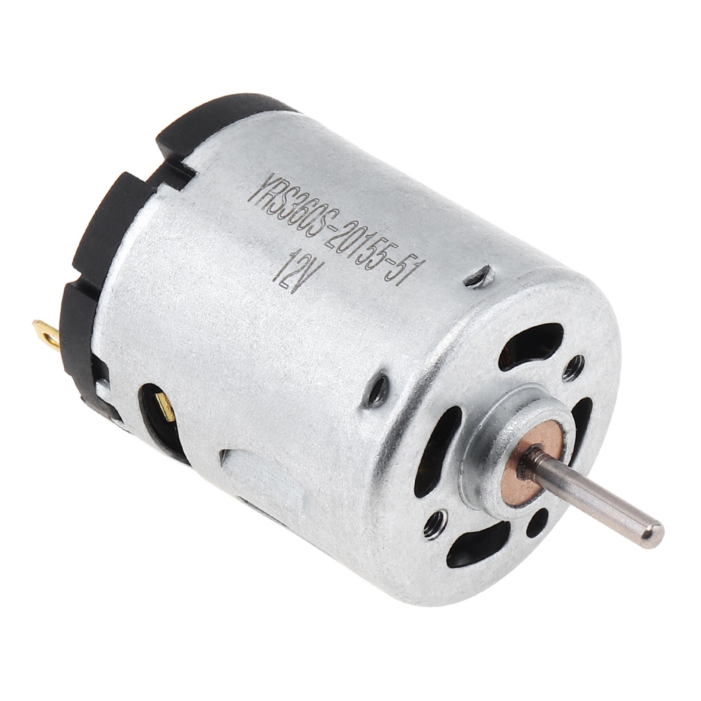 Rs360 12V Motor DC 12000RPM Sikat Karbon Kecepatan Tinggi Motor Mikro Untuk Mainan DIY Pengering Rambut