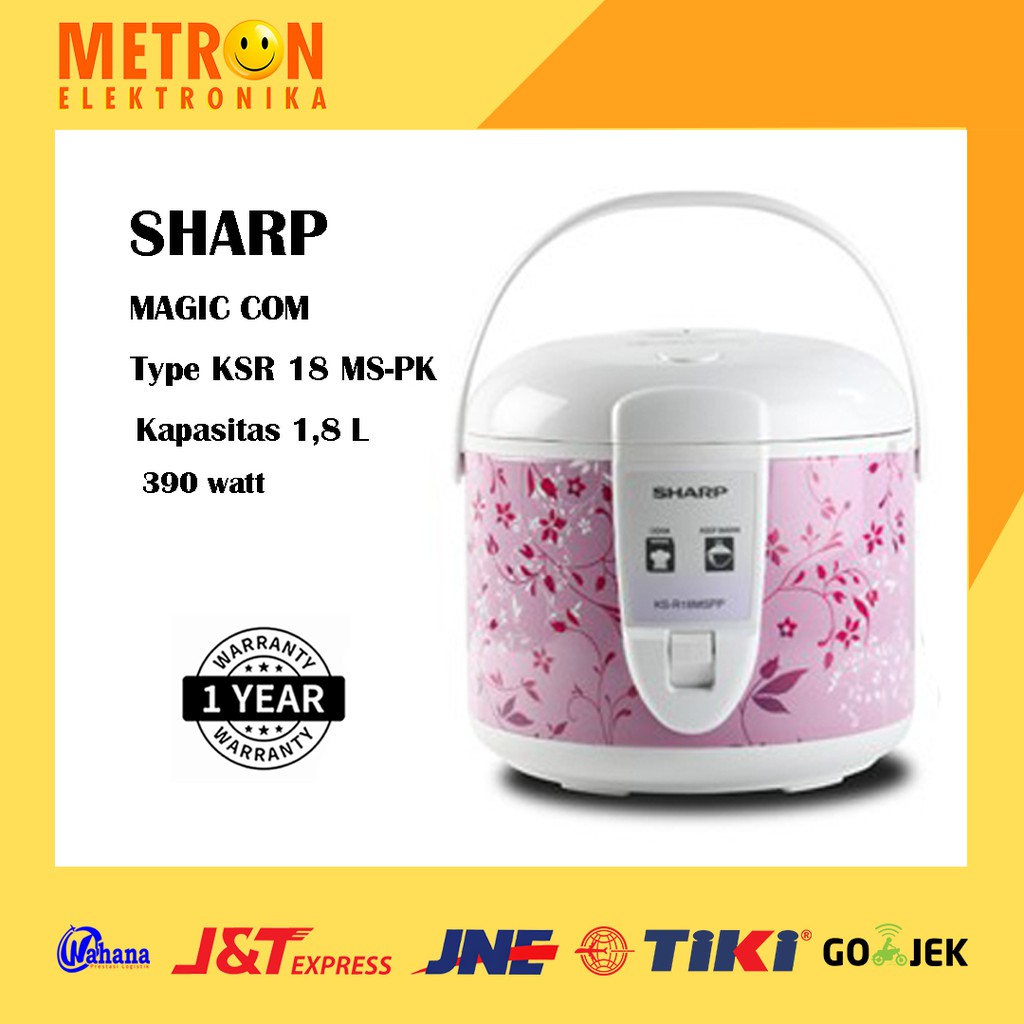 SHARP KSR 18 MS PK / PINK MAGIC COM 1.8 LITER / KSR18MSPK