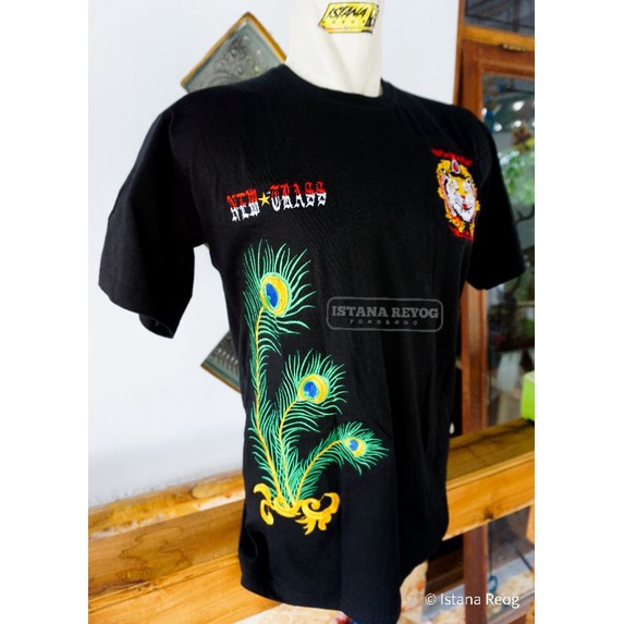 KAOS BORDIR BUDAYA REOG PONOROGO / KAOS GANONG NEW / KAOS BORDIR   / KAOS JARANAN / BUJANGGANONG