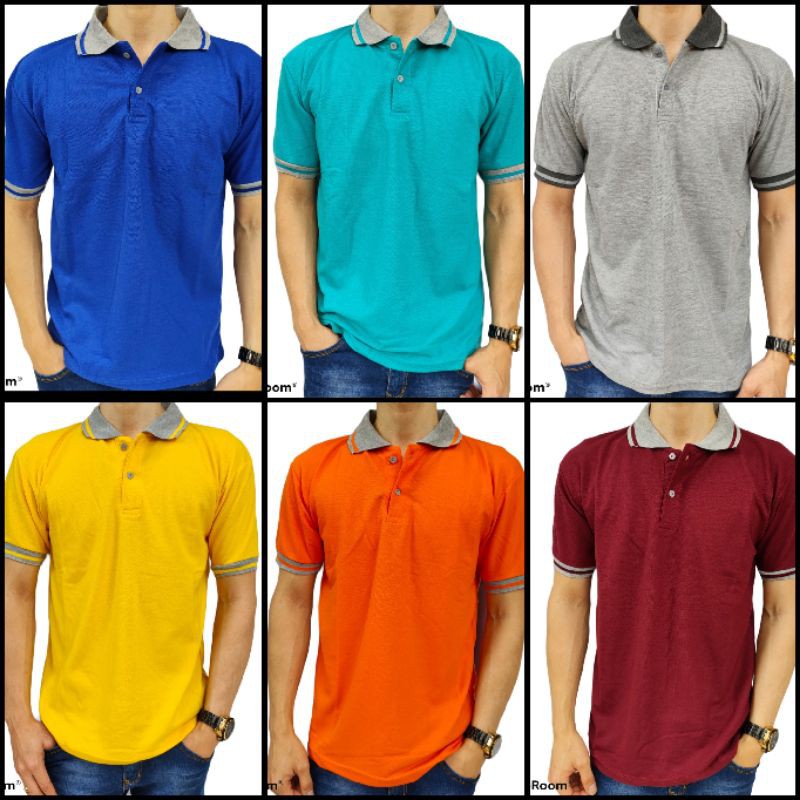 Kaos Kerah Polos lakos dewasa lengan pendek uk M L XL XXL Kaos Kerah Polos lakos dewasa lengan pendek uk M L XL XXL