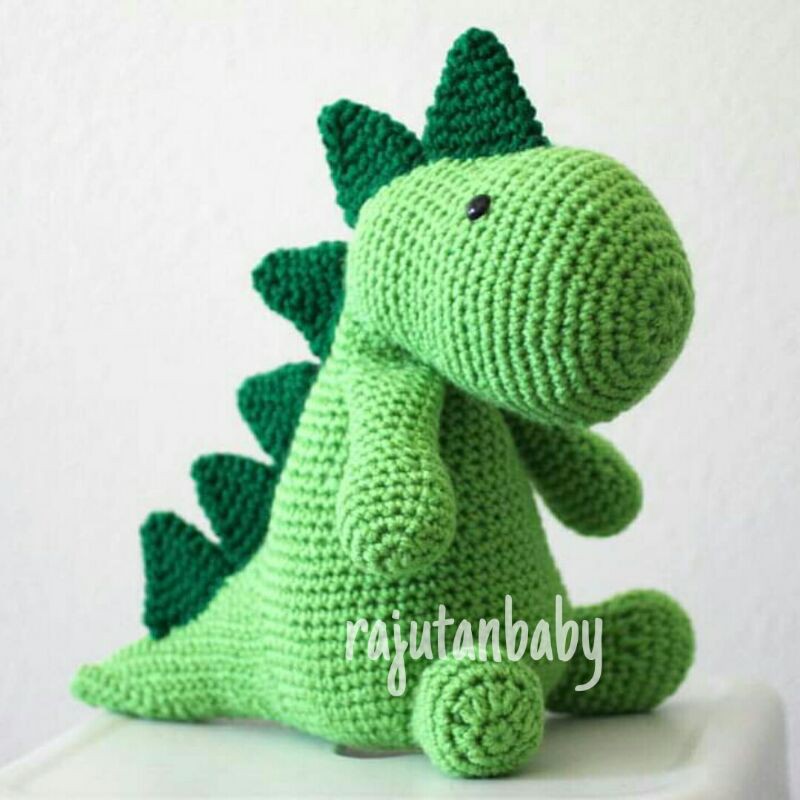 Boneka Rajut Dinosaurus Amigurumi