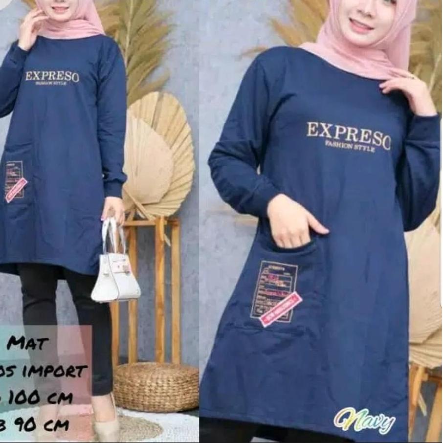 【STAR】 TUNIK WANITA  TERBARU 2021 KEKINIAN / TUNIK KAOS PANJANG/TUNIK WANITA DEWASA ATASAN WANITA DE