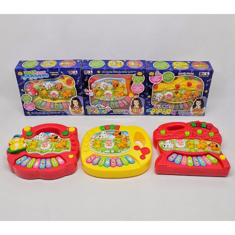 mainan piano anak motif snail
