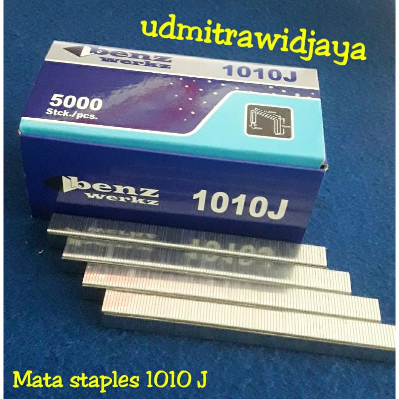 Refill isi staples 1010j 10x10 mm Air Stapler Gun 1022J paku U isi 5000pcs mata isi staples tembak