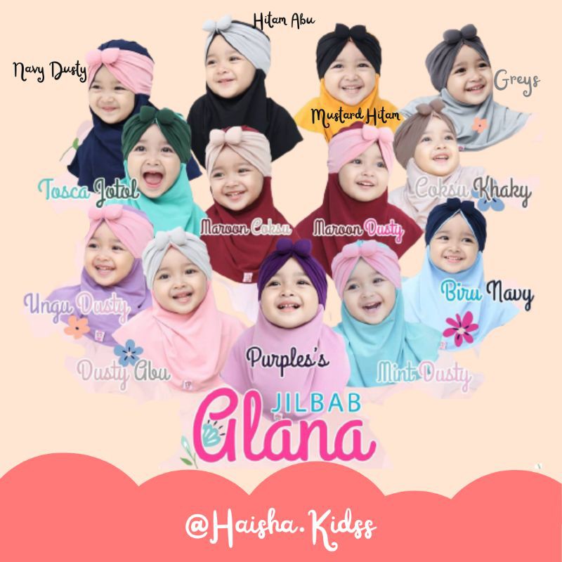 Jilbab Alana Original Almahyra Jilbab Anak Jilbab bayi Jilbab Newborn Jilbab bayi baru lahir Jilbab 