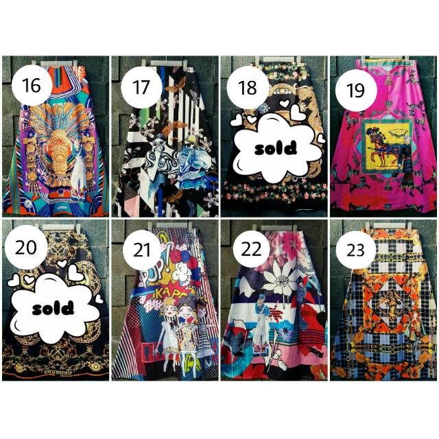 New Rok bangkok scuba print import motif branded 2