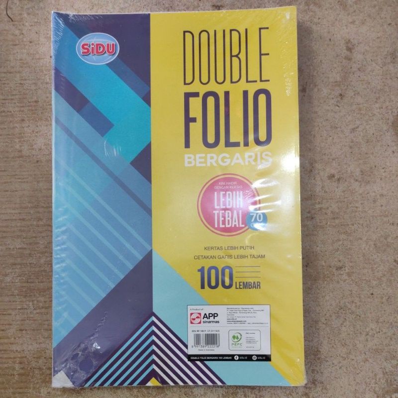 

Double Folio Sidu 100 lembar