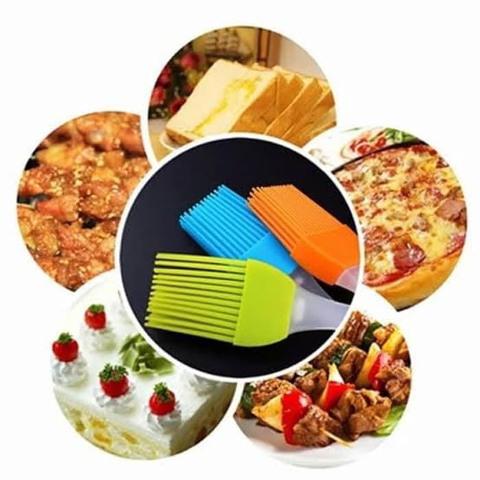 Kuas Roti Barbeque Silikon Food Brush Silicone Cake Mentega Kuas Kue Kuas Masak