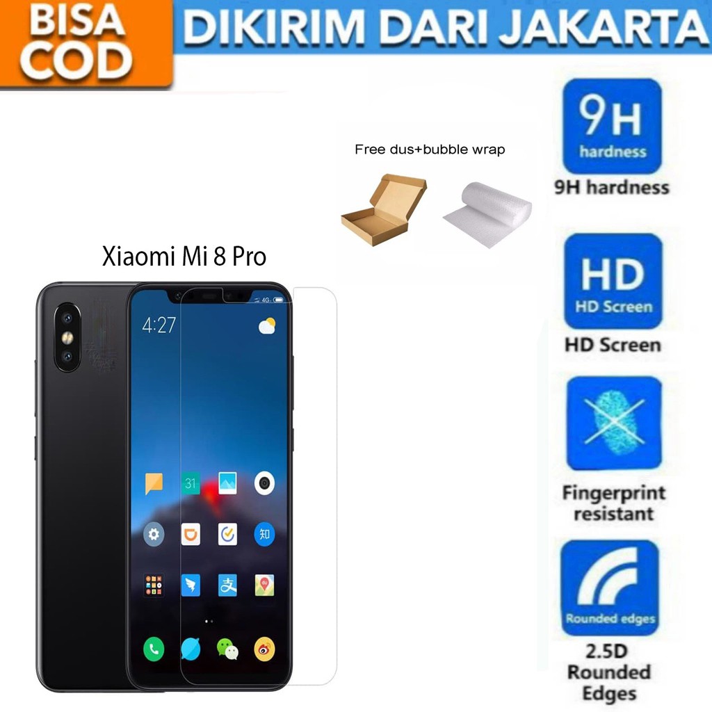 Xiaomi Mi 8 Pro Tempered Glass Screen Protector Anti Gores