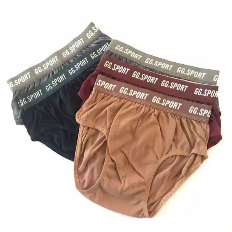 12 pcs Celana Dalam Pria Model boxer murah | CD karet boxer | Boxer GG SPORT