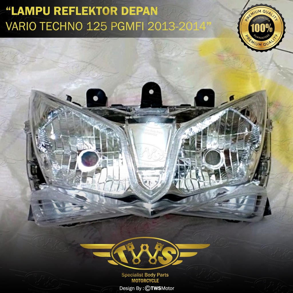 Reflektor Lampu Depan Honda Vario Techno 125 Old PGMFI 2013 2014 KZR Merk Win