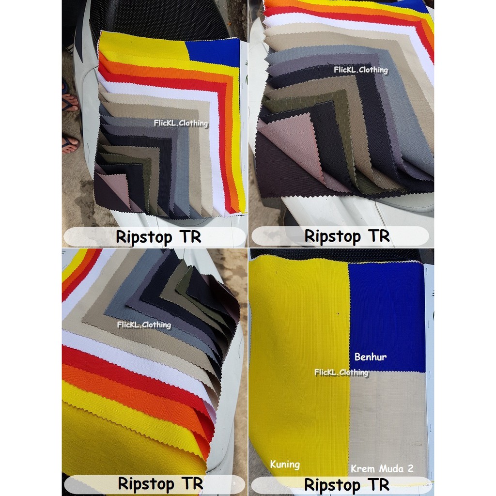 Bahan Kain Ripstop TR Katun Cotton Celana Baju Kemeja Seragam PNS Pemerintah Rollan