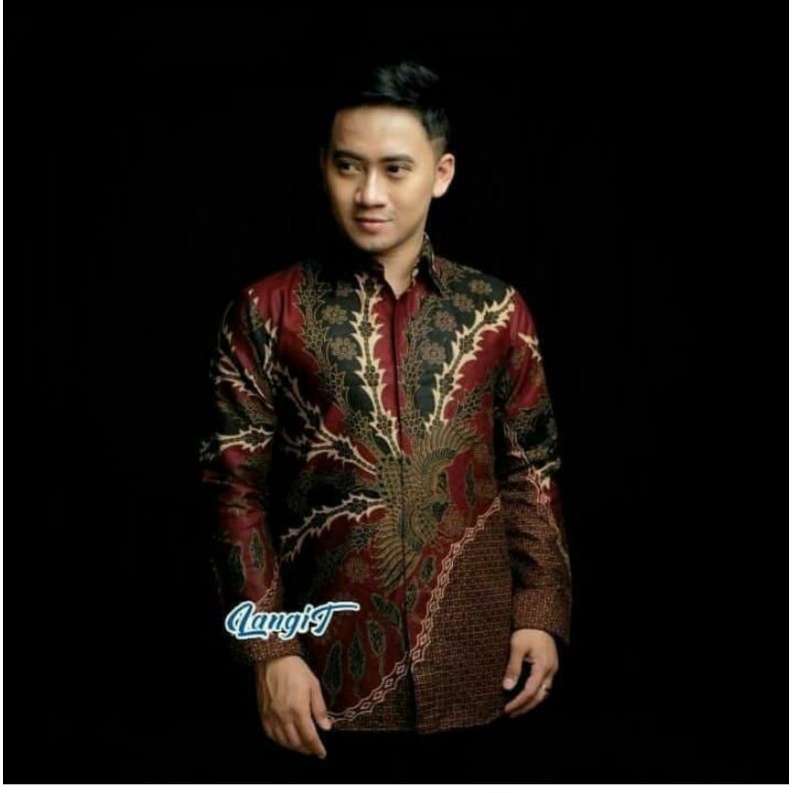 kemeja batik termurah terbaru kemeja solo sogan size M L XL XXL