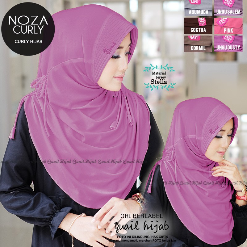 PROMO QUAIL | Noza Hijab | JILBAB KHIMAR SYARI INSTANT BERGO PET ANTEM KERUDUNG by Quail Hijab