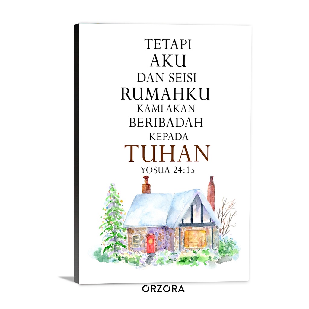 Poster Rohani Kristen / Hiasan Vintage/Hiasan Dinding Kayu/ (A3094)