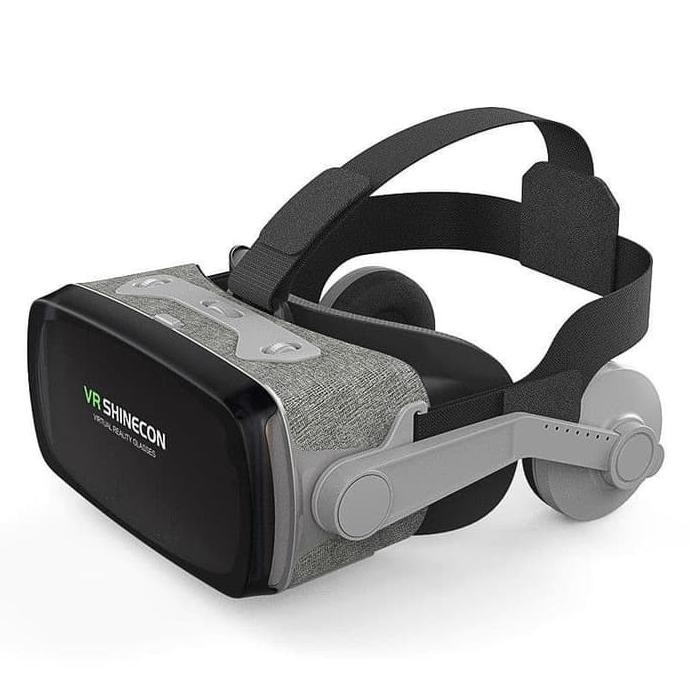 DISKON Shinecon 3D VR Box Glasses Headphone for 4.7-6 Inch Smartphone - Black
