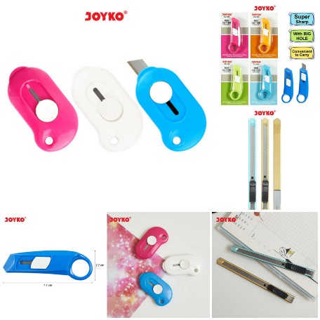 ( Ecer 1 Pc ) JOYKO - MINI PISAU CUTTER PORTABLE - PEMOTONG KERTAS KECIL JOYKO CU-503 / CU-505 / CU-506 / L500 / A300A