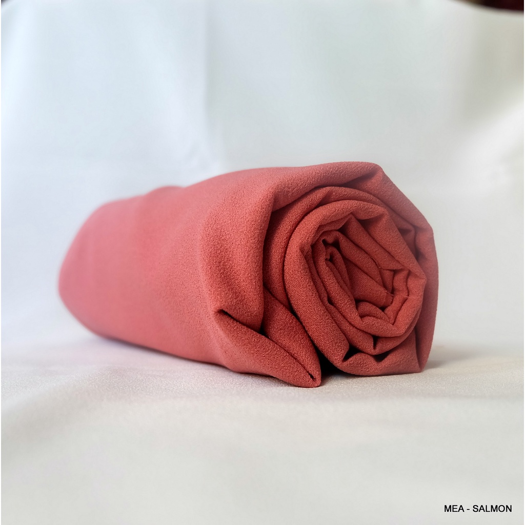 Pashmina Diamond Crepe 170x75 CM-SALMON