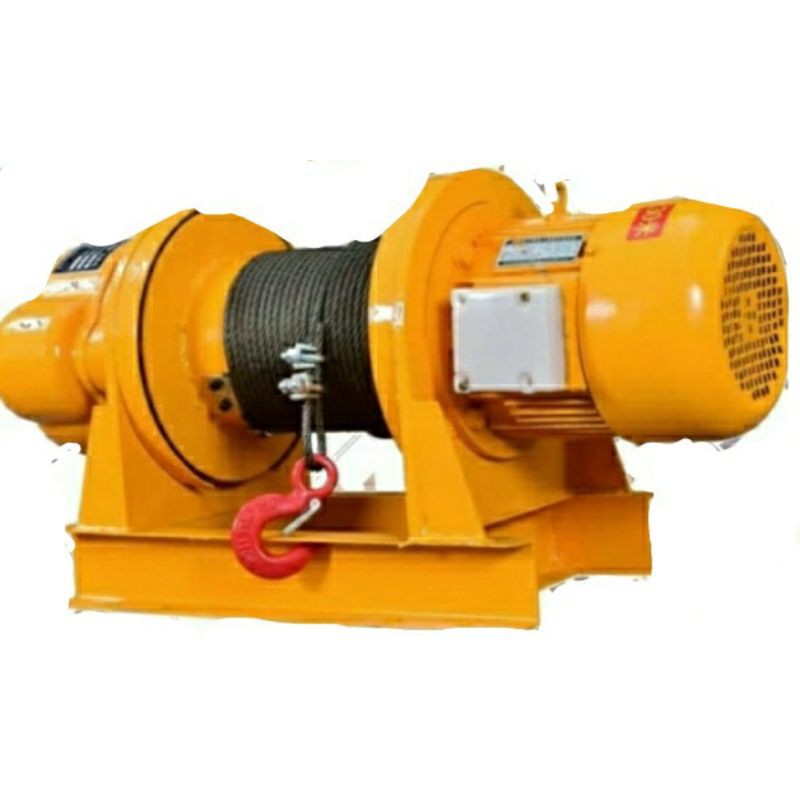 Jual Electric winch 3 ton x 100 meter 3 phase katrol listrik merk weka