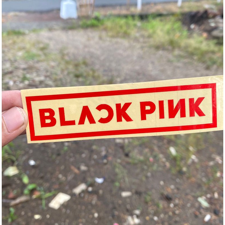 Stiker Black Pink cuting sticker 1 warna bahan berkualitas variasi helm motor hp