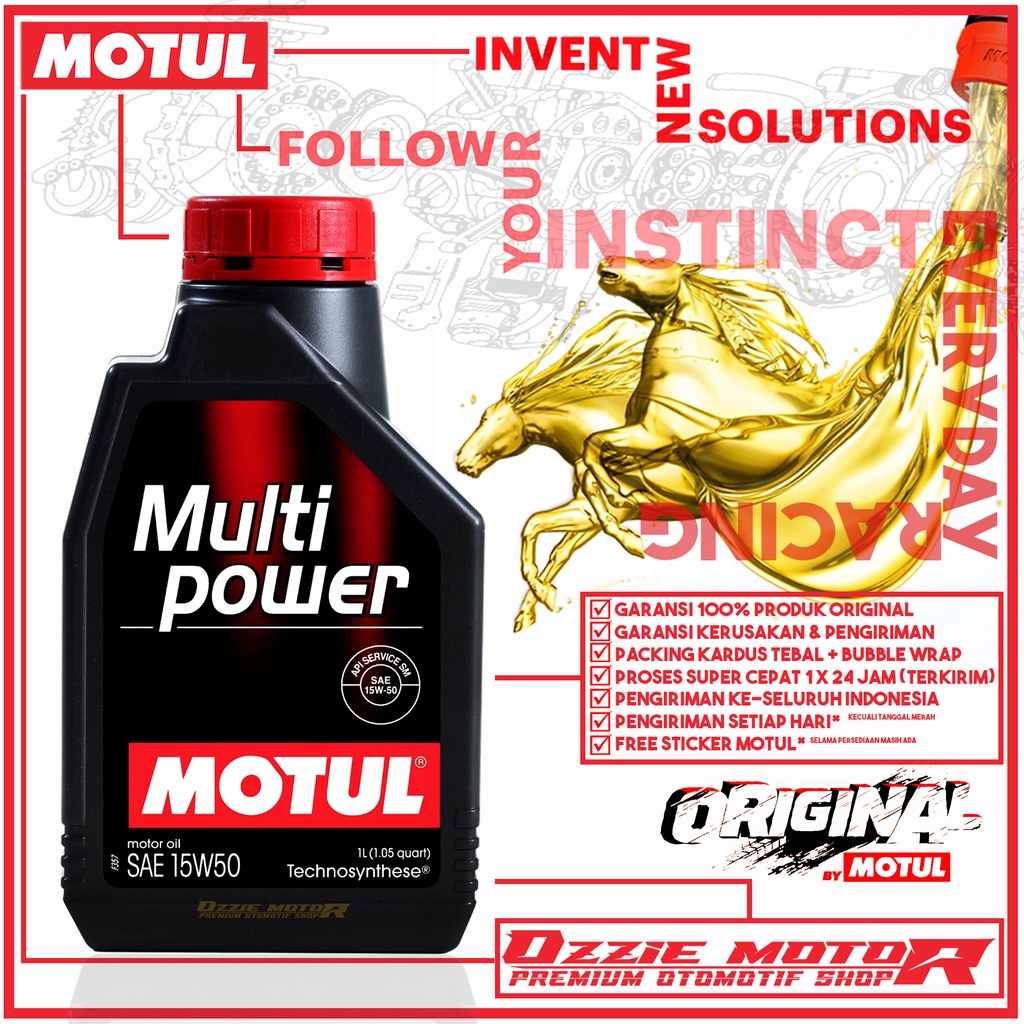 MOTUL MULTIPOWER 15W50 SM 1L 100% ORIGINAL