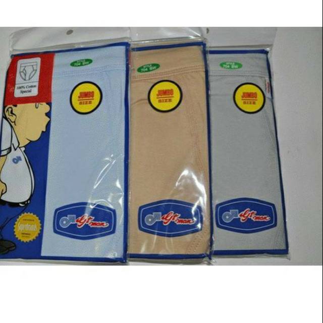 (3pcs) CELANA DALAM GT MAN BW JUMBO SIZE XXL/CELANA DALAM PRIA GT MAN