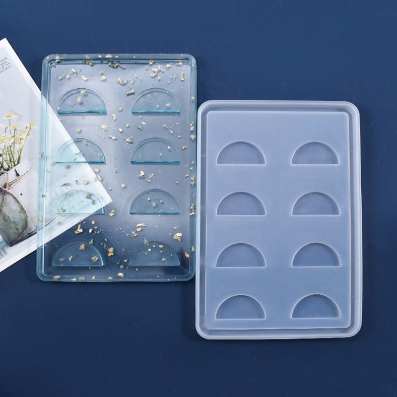 SIY  Eyelashes Display Tray Resin Silicone Mold Eyelashes Storage Box Case Holder Cosmetic Care Container Epoxy Resin Mold