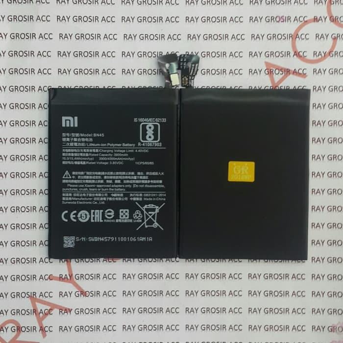 Baterai Original Xiaomi Redmi Note 5 /Note 5 Pro BN45 BN 45 BN-45